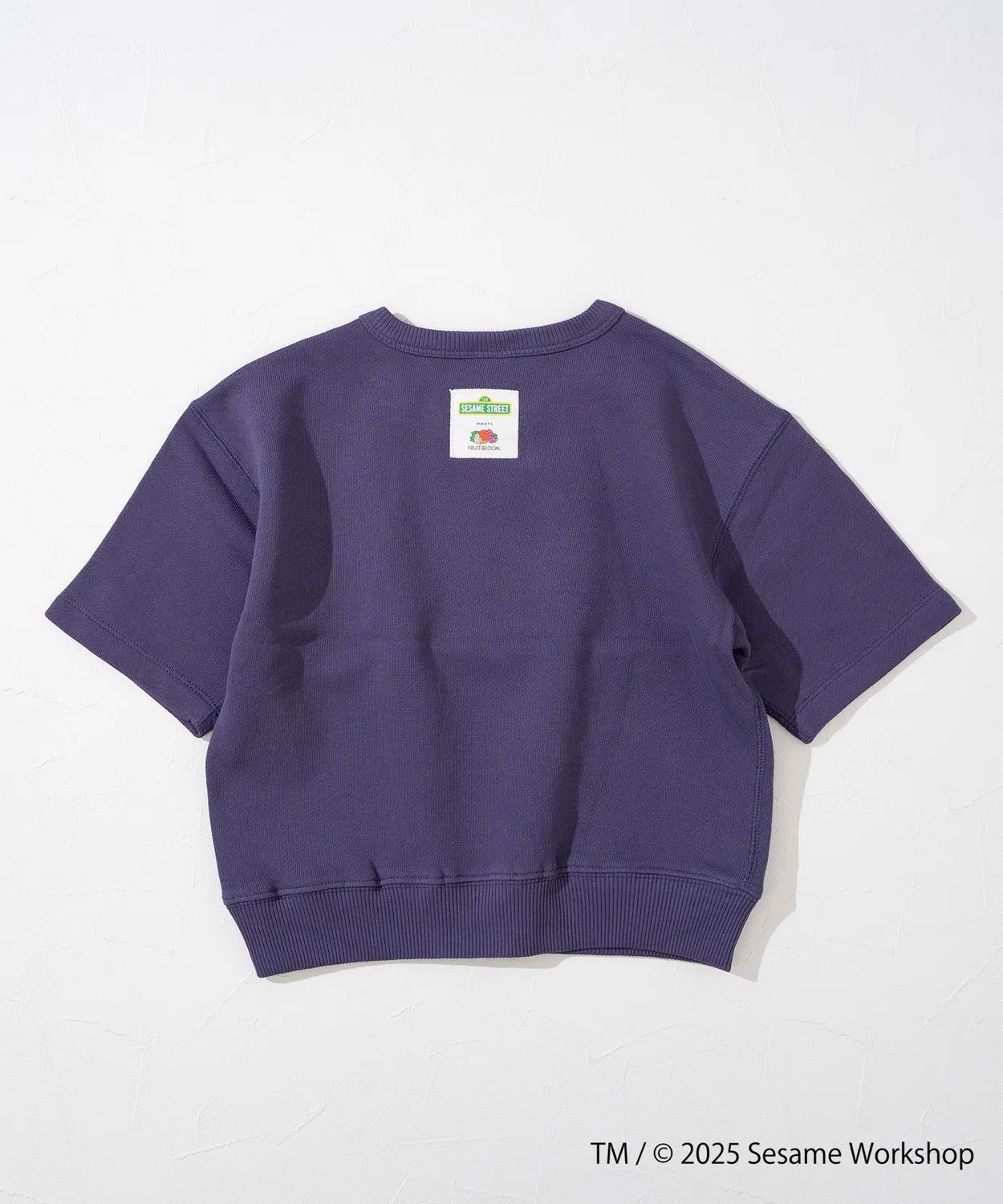Свитшот с принтом Sesame Street Fruit of the Loom полуторный хлопок фиолетовый — фото 2