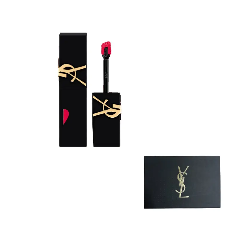 

SAINT LAURENT Сердечко Black Tube Fleece Mist блеск для губ матовый легко растушевывается оттенок 5,5 мл