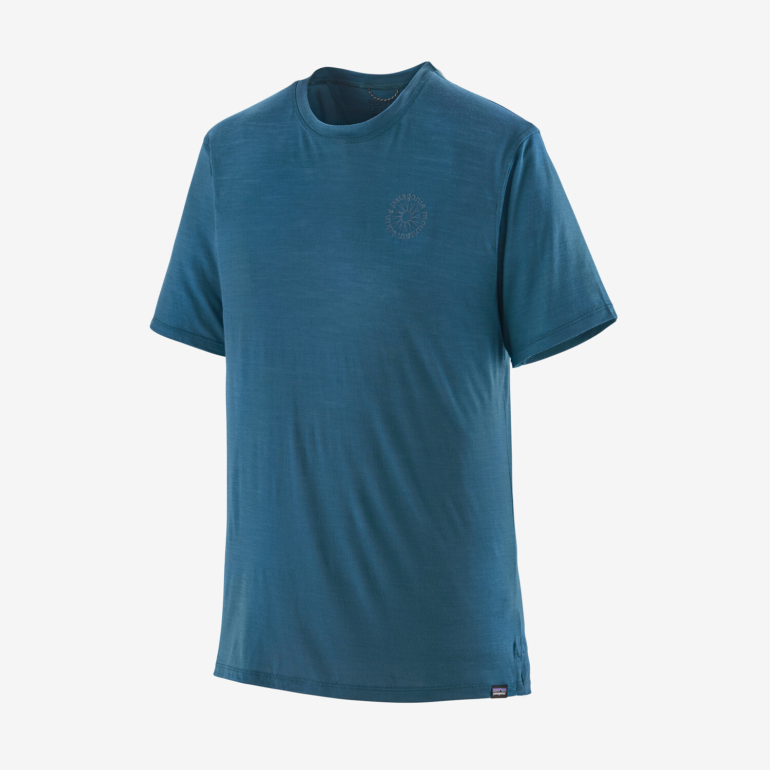 

Мужская рубашка Capilene Cool Merino с рисунком Patagonia, синий