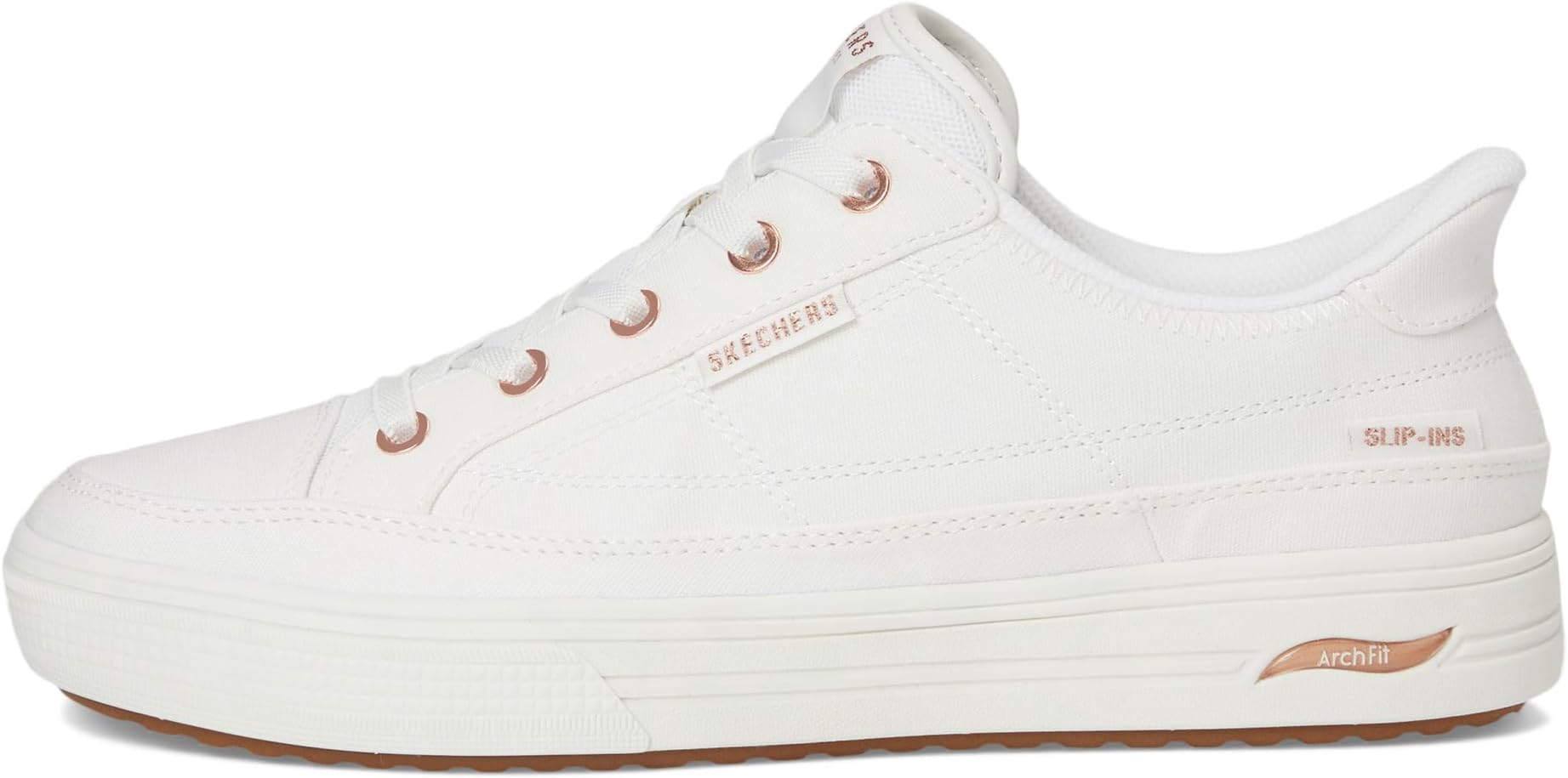 Кроссовки SKECHERS Arch Fit Arcade-See Ya There Hands-Free Slip-Ins, белый — фото 4