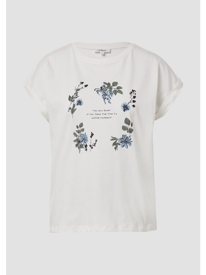 

Футболка в цвете 02D2_cream s.Oliver, Хаки, Футболка в цвете 02D2_cream s.Oliver