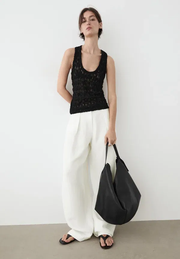 Блуза Massimo Dutti, черный — фото 2