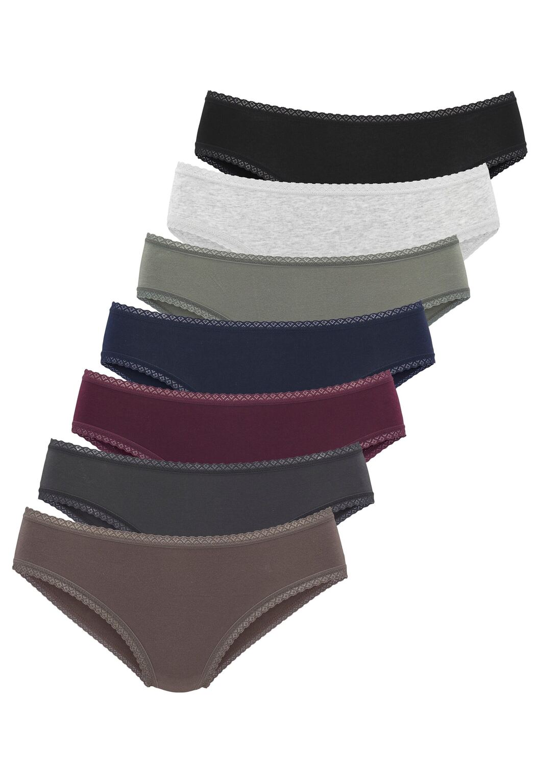 

VIVANCE Трусики в цветах Navy, Sepia, Light Grey, Khaki, Dark Green, Bordeaux, Black
