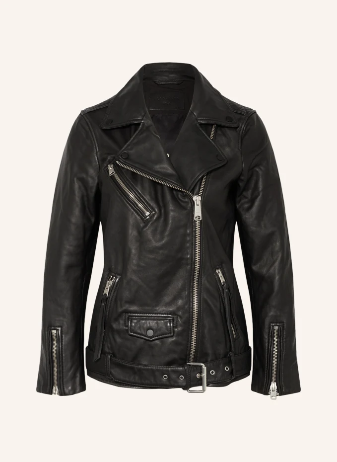 

Кожаная куртка билли Allsaints, черный
