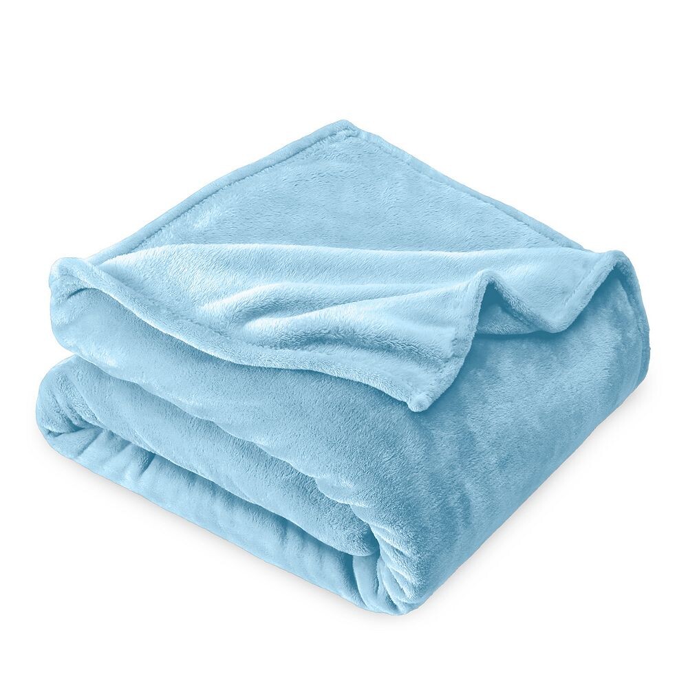

Легкое флисовое одеяло Bare Home из микроплюша, цвет Light Blue