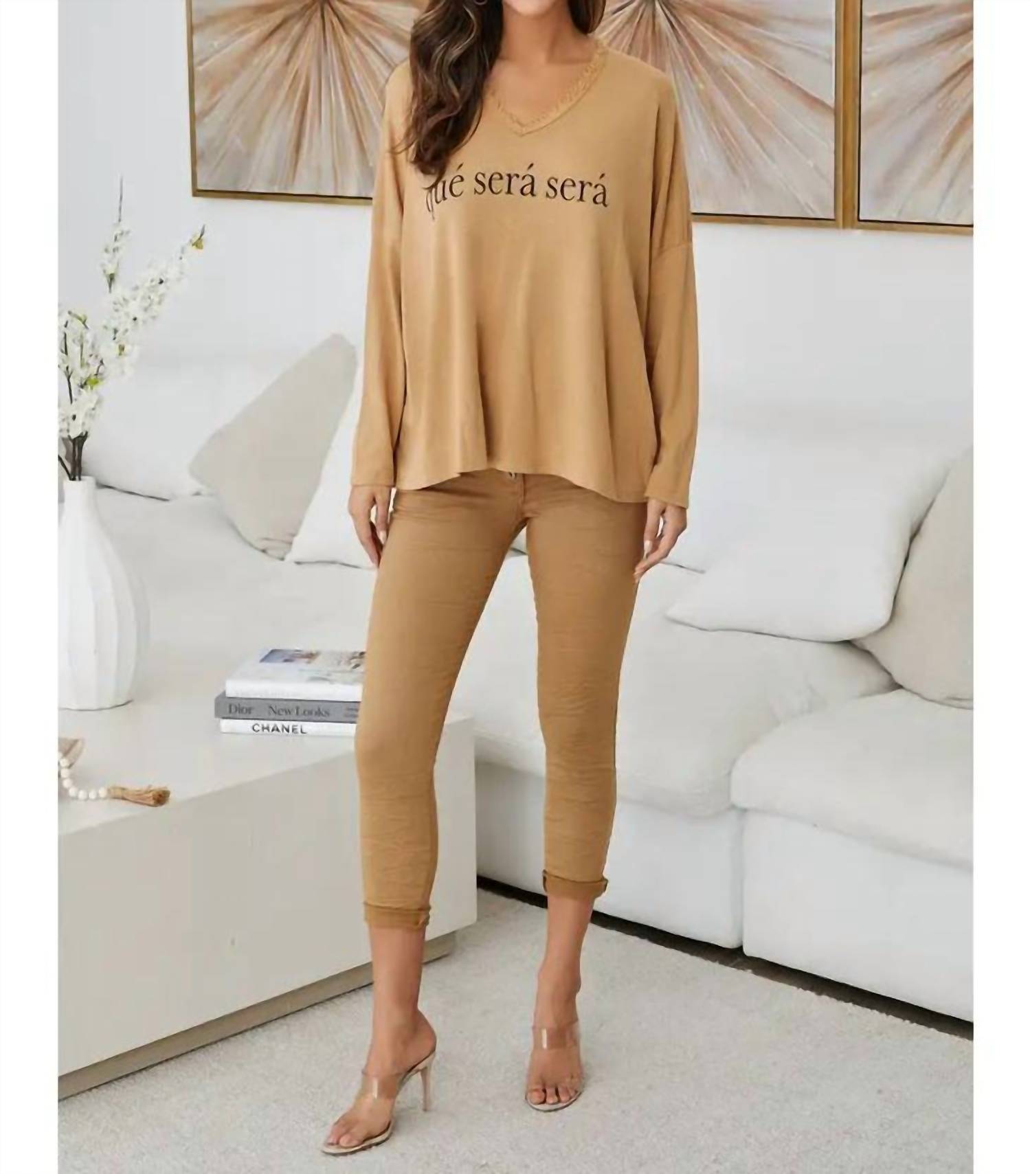 

Кримпленовые джоггеры с пуговицами на молнии в версии slim, цвет камел Milio Milano, коричневый