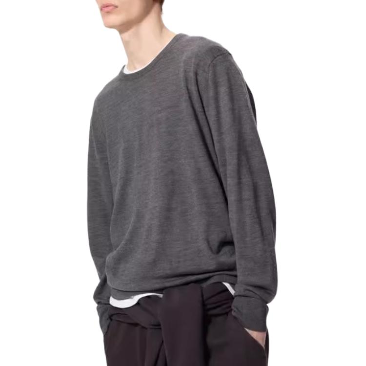 UNIQLO Свитер мужской серый