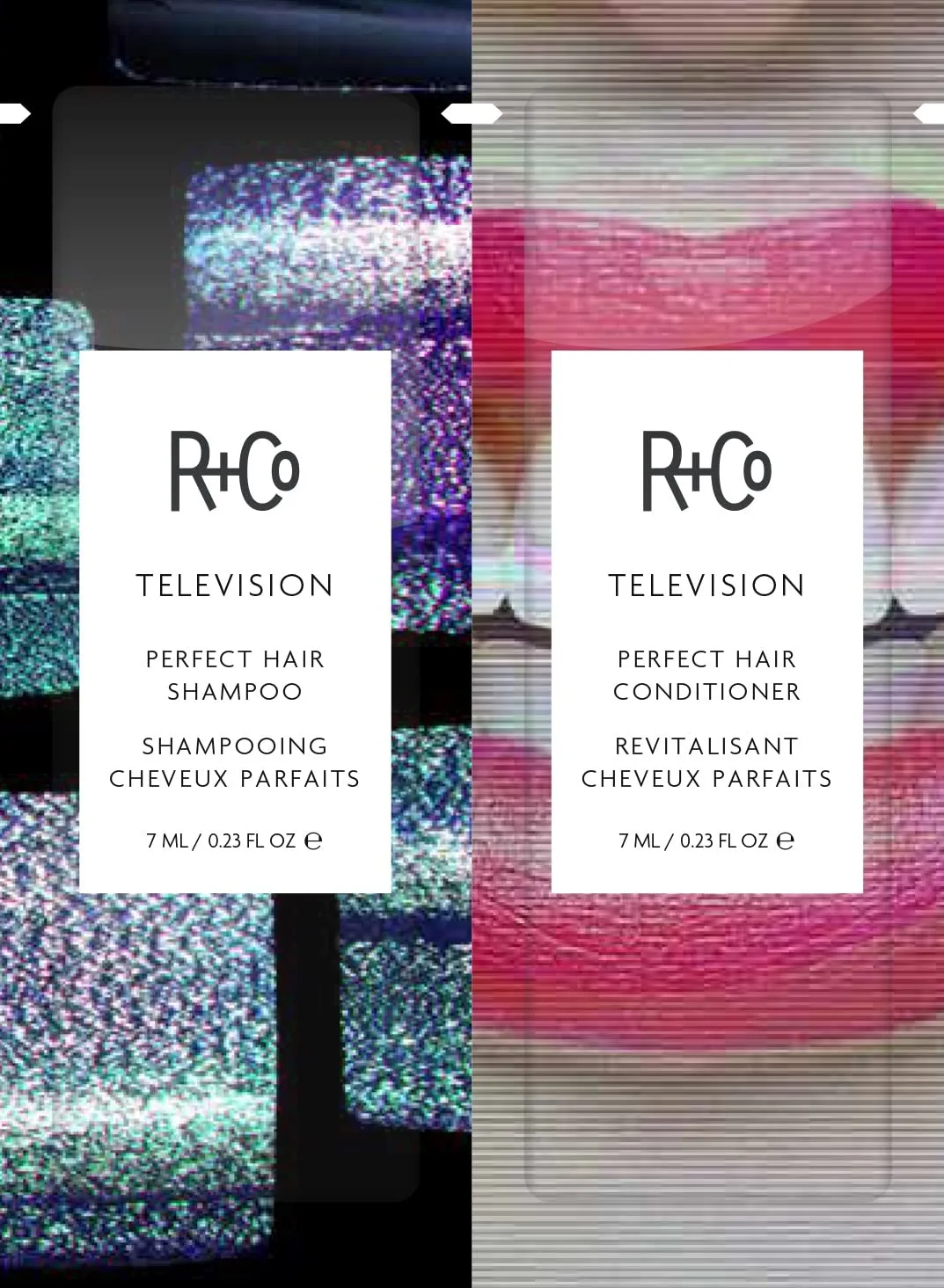 Шампунь R+Co TELEVISION Perfect Hair - увлажняющее и разглаживающее средство для мытья волос, придает блеск и мягкость, подходит для всех типов волос. 6.52 г (1 шт.)
