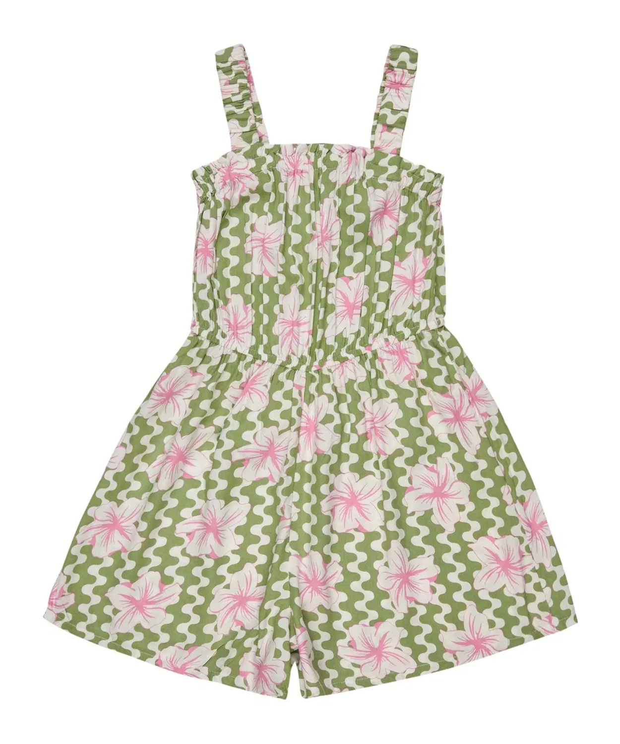 Ромпер Roxy Playa Baby Printed из вискозы зеленый
