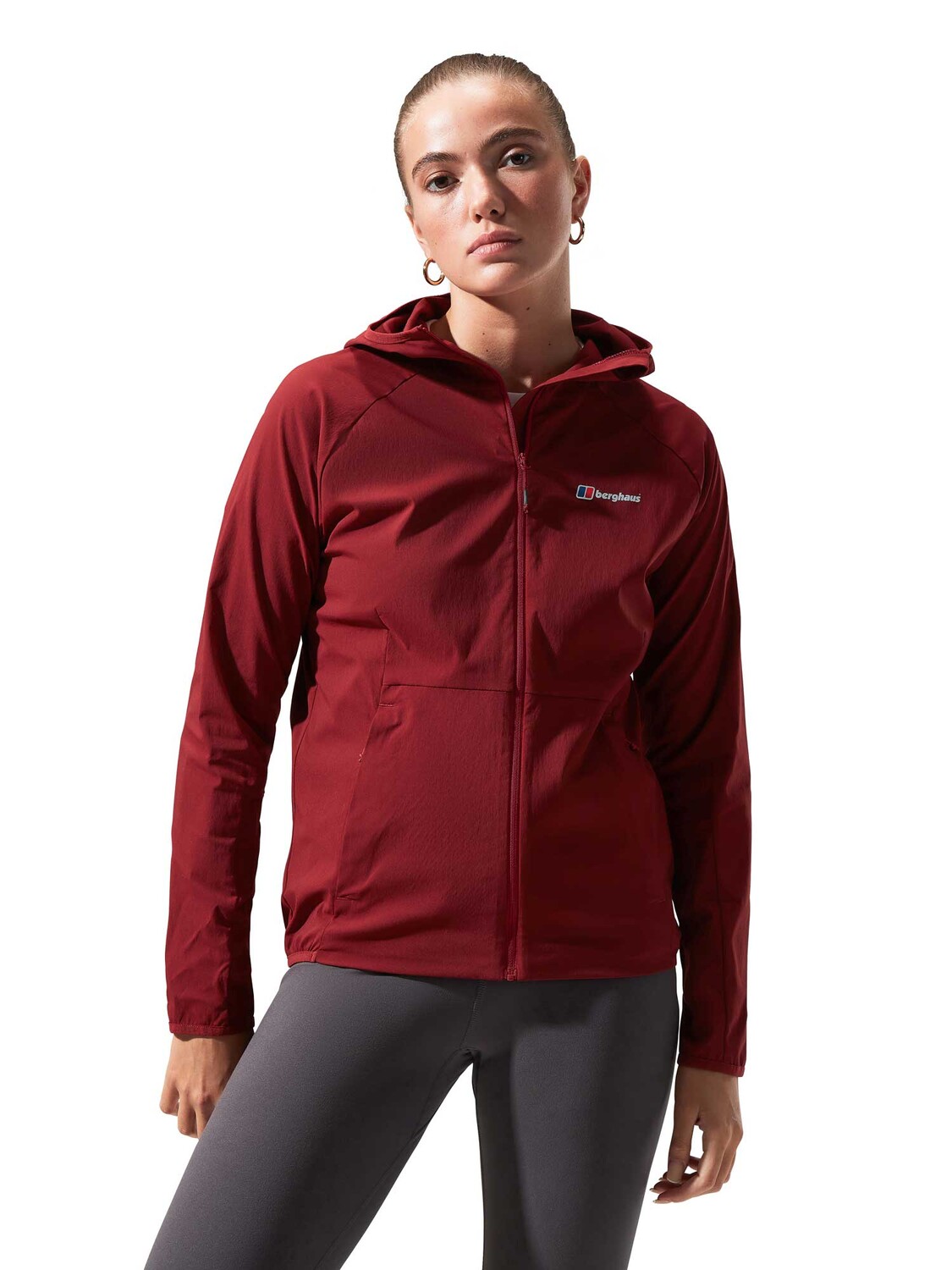 

Куртка Berghaus W URB ARRINA FZ HOODED JKT, красный
