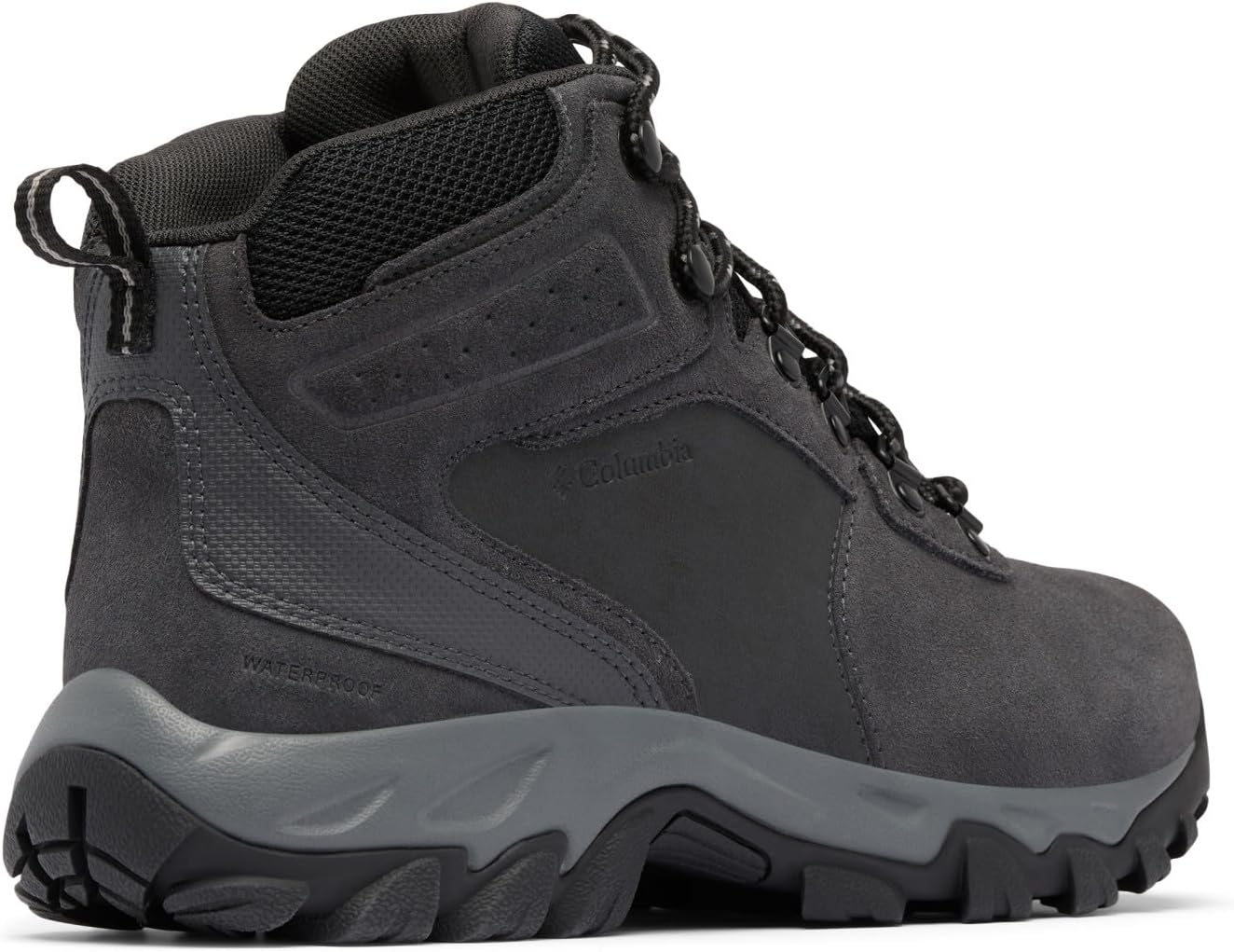 Columbia мужские ботинки Newton Ridge Plus II Suede Waterproof для походов, Shark/Black — фото 2