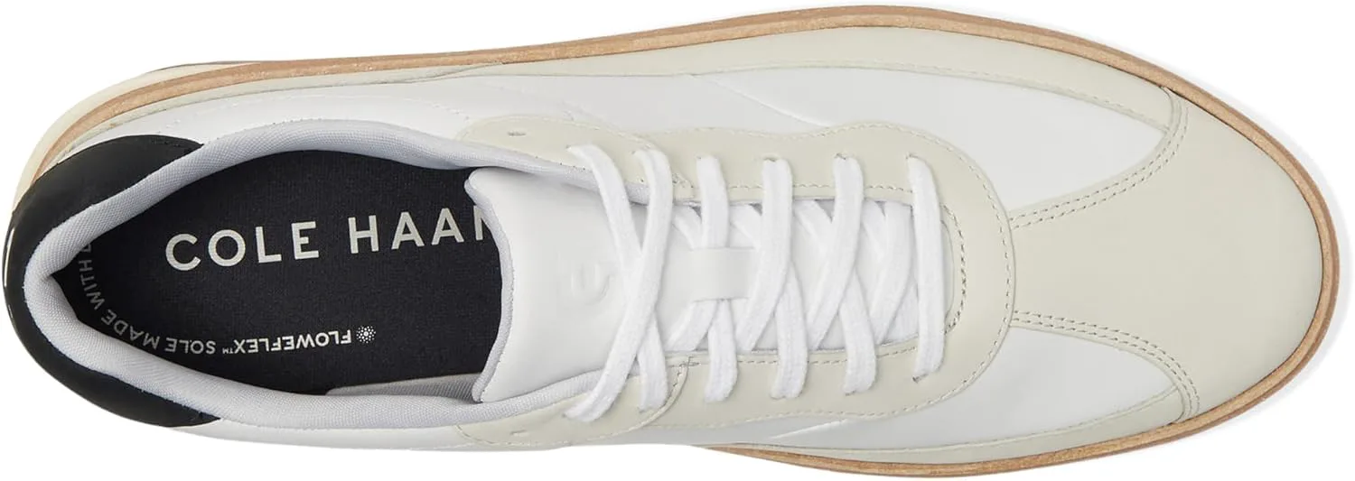Мужские кроссовки Cole Haan Grandpro Featherarc с зауженным носком, белый/черный/слоновая кость — фото 2