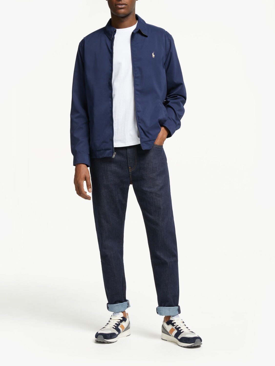 Водоотталкивающая ветровка Polo Ralph Lauren Bi-Swing, темно-синяя — фото 3