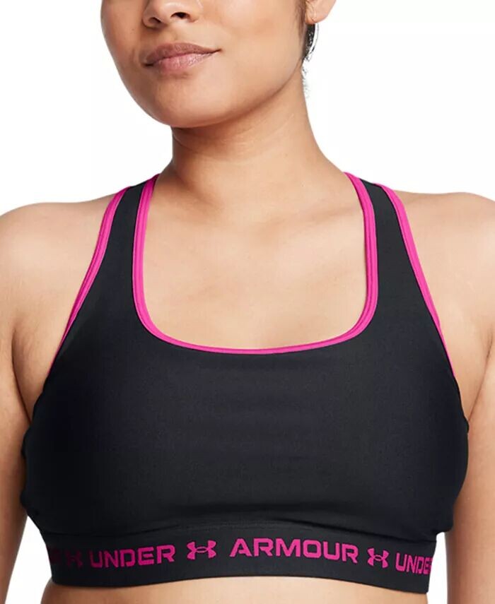 

Женский спортивный бюстгальтер HeatGear средней жесткости Under Armour, черный