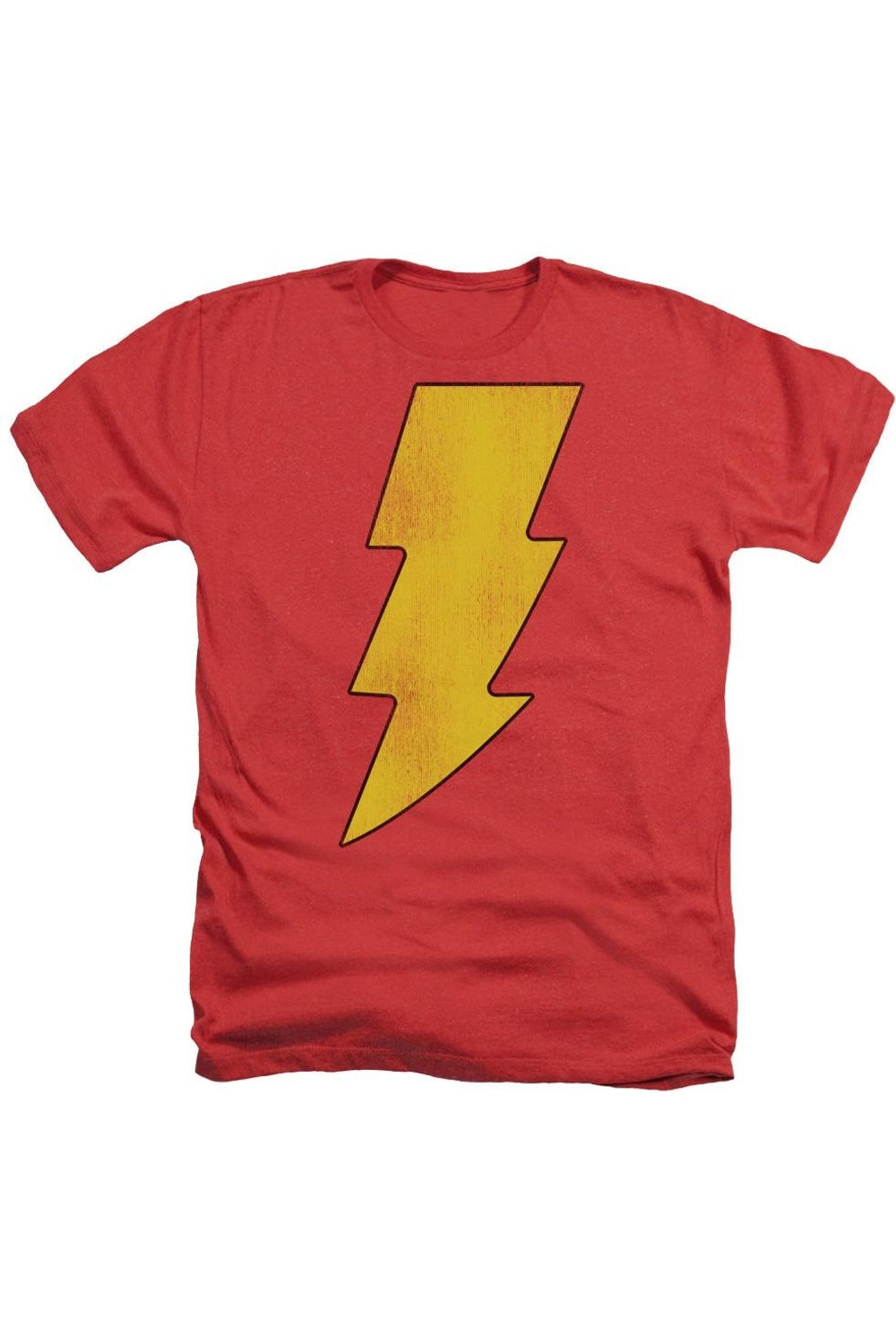 

DC Comics Shazam Logo Distressed Adult Heather Tee / Футболка Gildan, красный