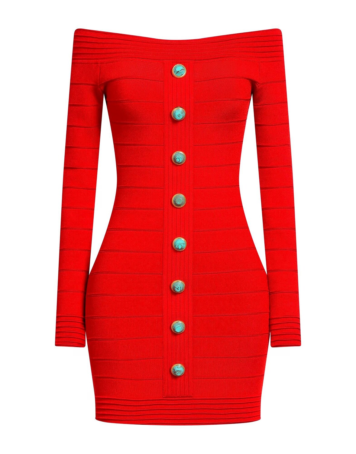 

Платье Balmain, красный
