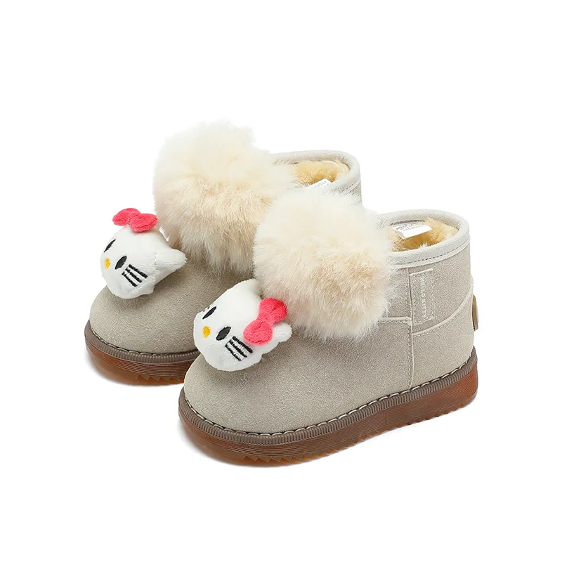 Детские утепленные снегоступы Hello Kitty с амортизацией Sanrio, Hello Kitty-Beige — фото 4