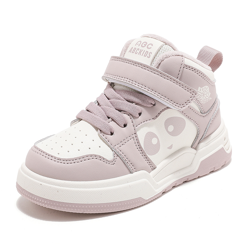 

Теплые дышащие нескользящие амортизирующие высокие детские skateboarding shoes kids' ABC KIDS, бежевый/розовый