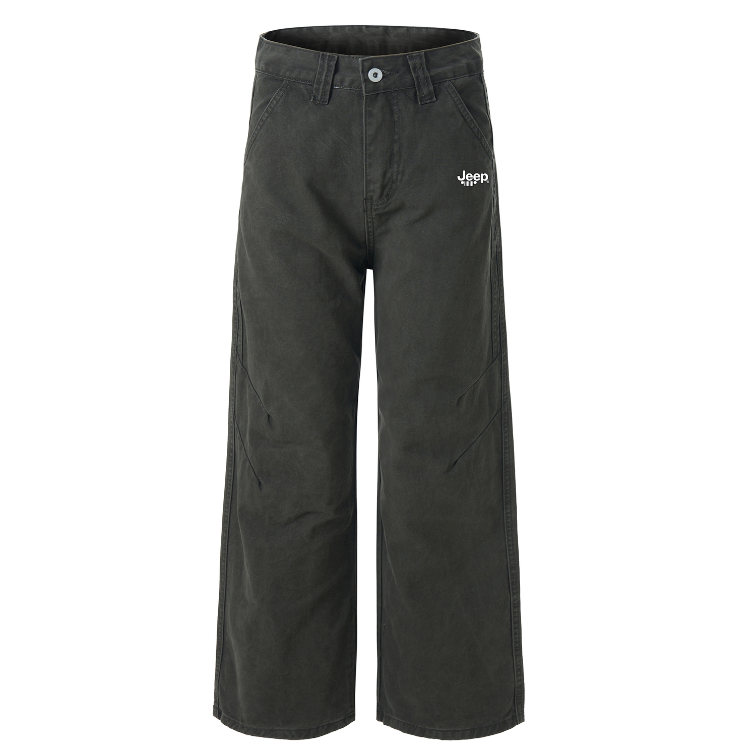 

Повседневные брюки Unisex Moderate Straight Fit Jeep, army зеленый