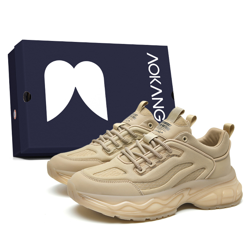 

AOKANG Модные массивные кроссовки Play Series мужские низкие панда черный, песчаный дюны желтый - песчаный дюны желтый, цвет Sand Dune Yellow[Standard Sports Shoe Size]