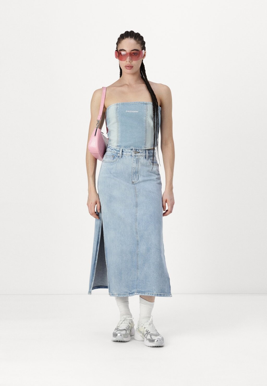 

Юбка макси GRIAN SKIRT 2Y Studios, синий деним