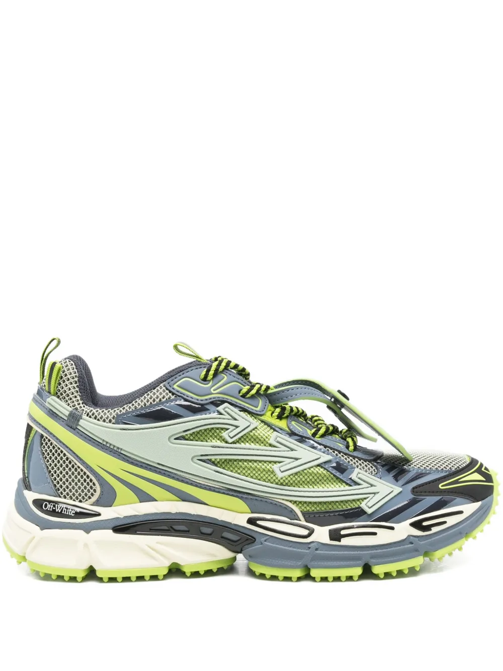 

Кроссовки из сетчатого материала на шнуровке OFF-WHITE, серый