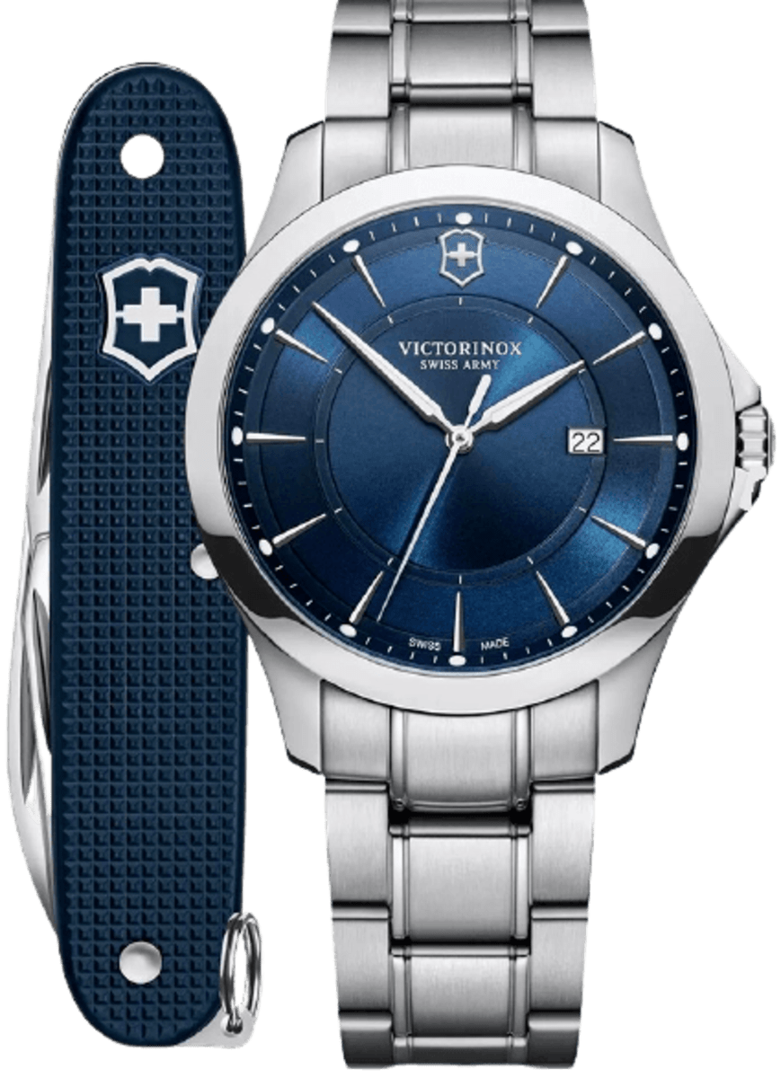 

Victorinox Swiss Army Alliance кварцевые мужские часы с синим циферблатом из стали 241910.1