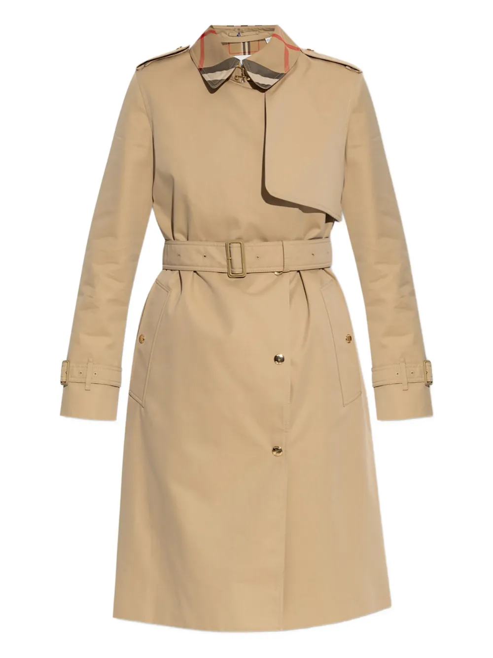 

Пальто с поясом BURBERRY, нейтральный