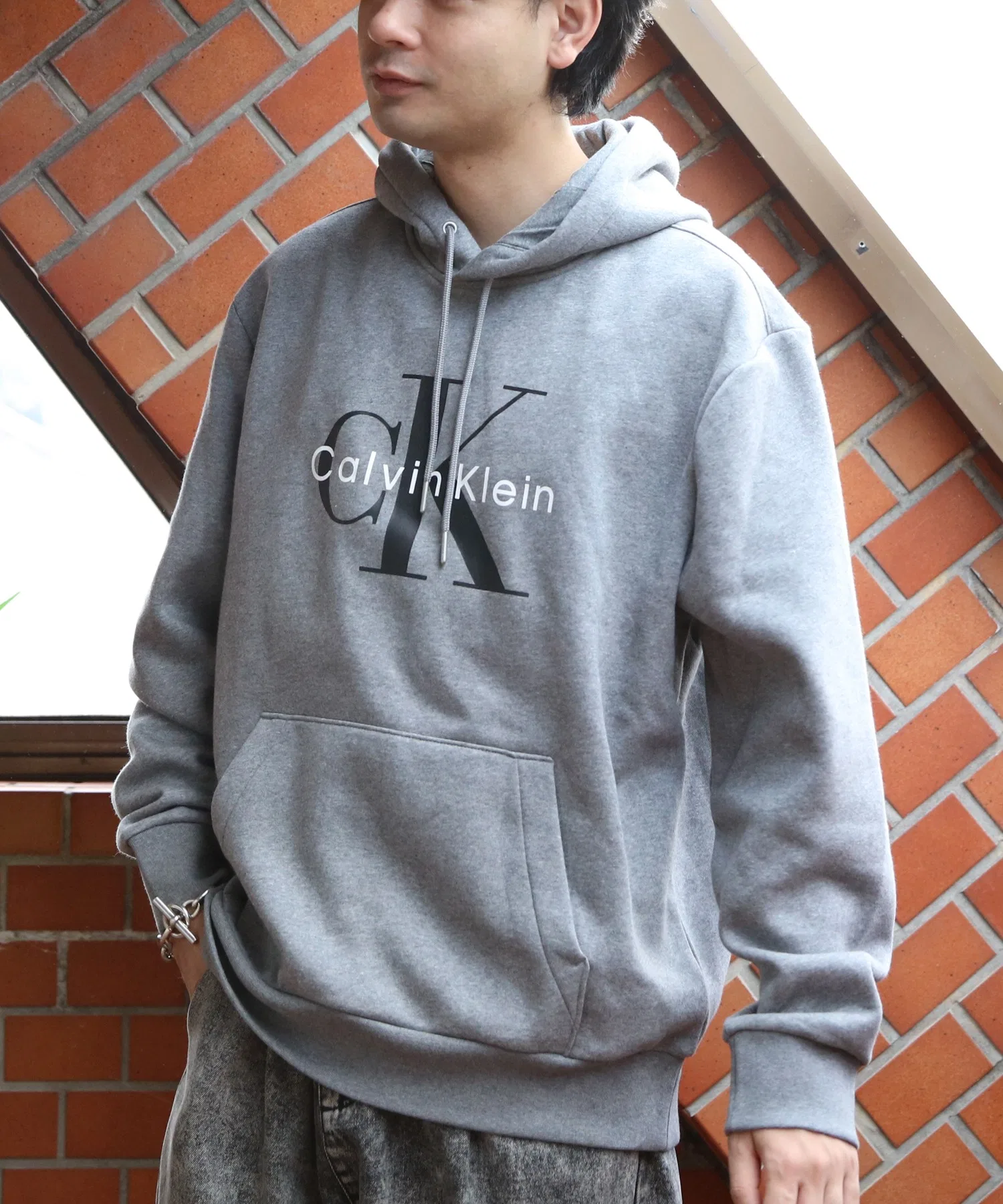 Толстовка с флисовой подкладкой и логотипом Calvin Klein CK — фото 2