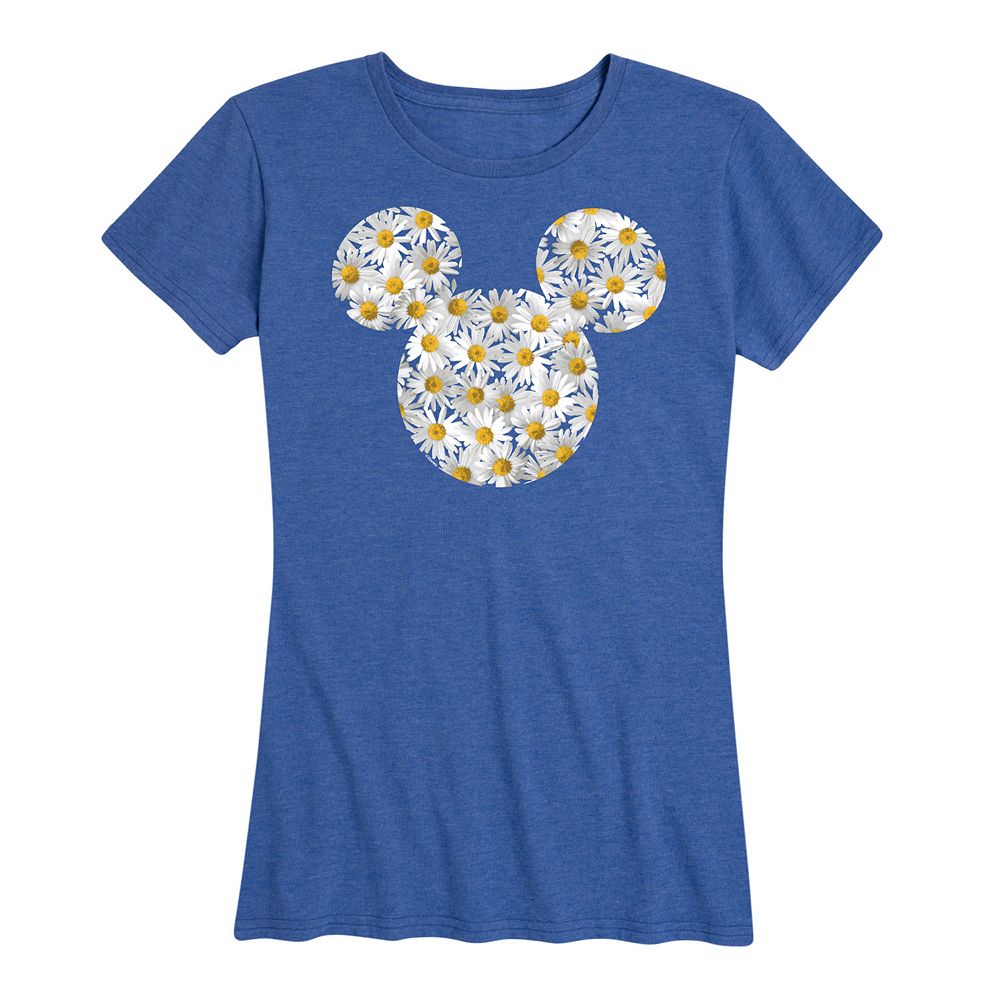 

Женская футболка с рисунком ромашек Disney's Mickey Mouse, цвет Heather Royal Blue