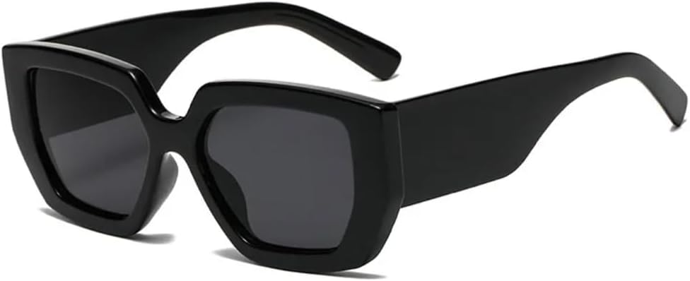 

Солнцезащитные очки для мужчин и женщин - защита UV400 - широкие дужки, большая оправа, черный и зеленый цвет, для занятий спортом на открытом воздухе и вождения DSVIGF, Black