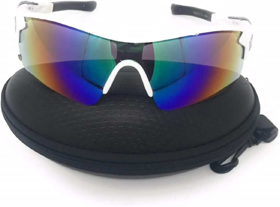 

Поляризованные спортивные солнцезащитные очки для мужчин, женщин и молодежи: для бега, бейсбола, велоспорта, рыбалки, гольфа, мотоцикла. Тактические очки MyUV, White