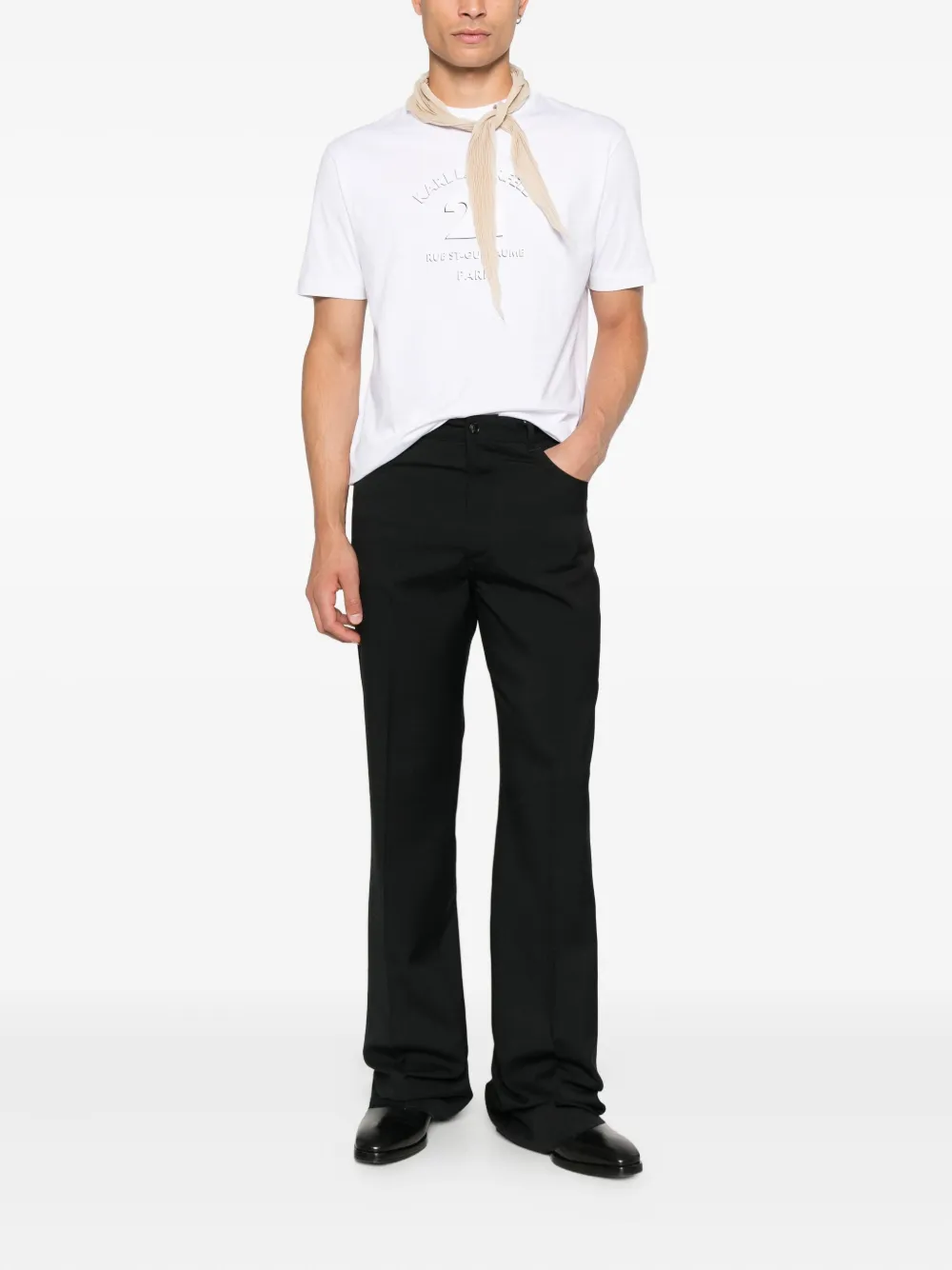 

Футболка с круглым вырезом Karl Lagerfeld Jeans, черный