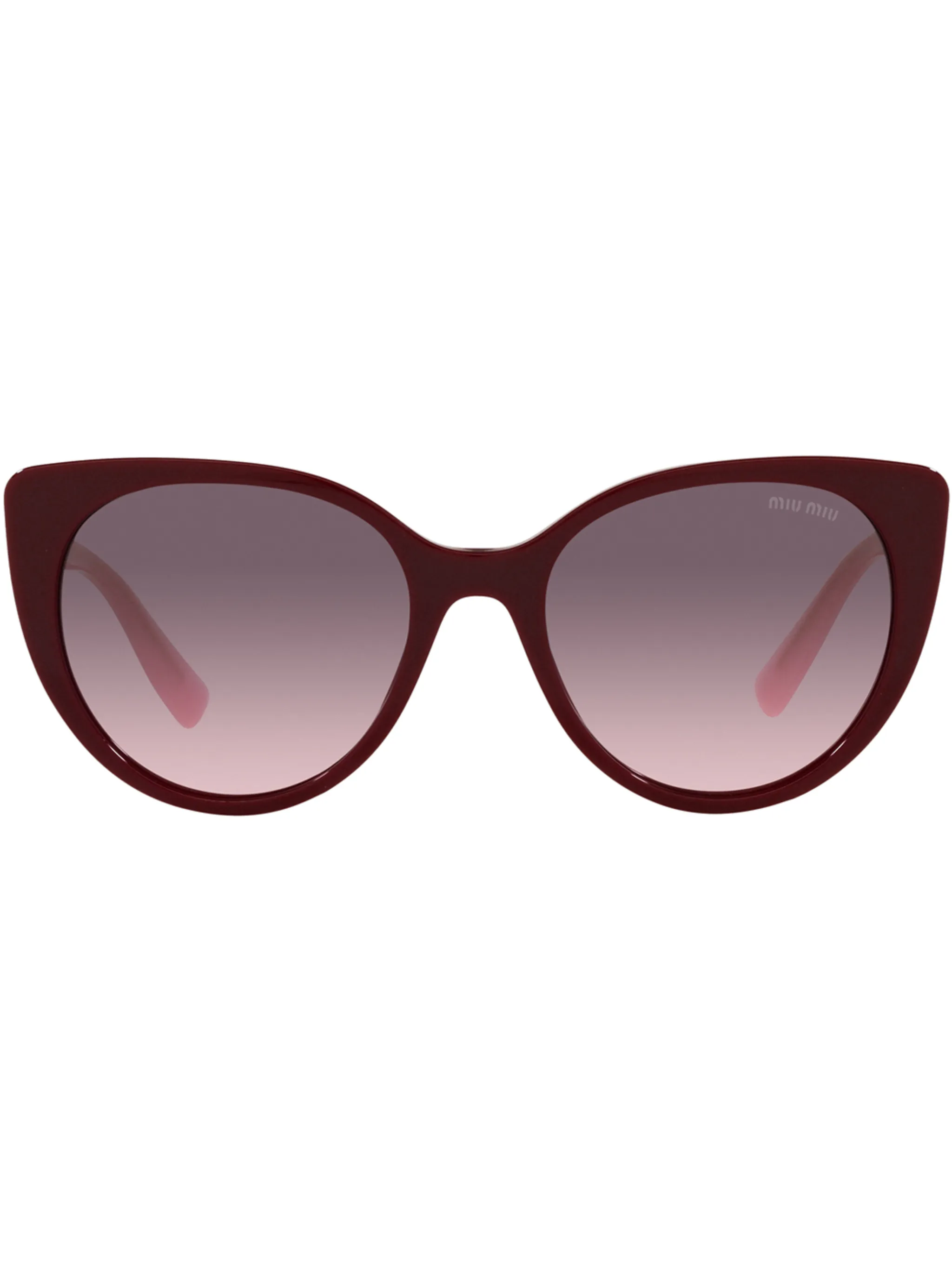 

Солнцезащитные очки в двух тонах Miu Miu Eyewear, красный