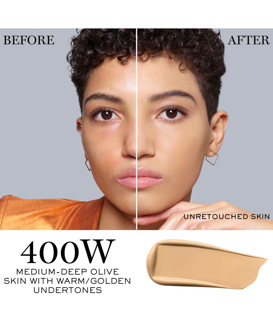 Тональный крем Teint Idole Ultra Wear Lancôme, цвет 400w - medium-deep olive skin with warm/golden undertones — фото 2