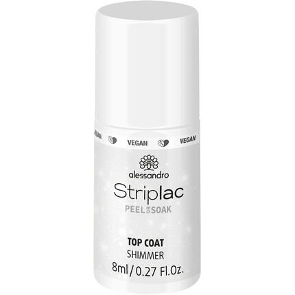 

Striplac Peel Or Soak Vegan Shimmer Top Coat Led 8 мл, Alessandro