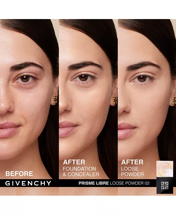 Prisme libre рассыпчатая пудра для подсветки и коррекции цвета, мини Givenchy, 02- satin blanc (for light complexions) — фото 4