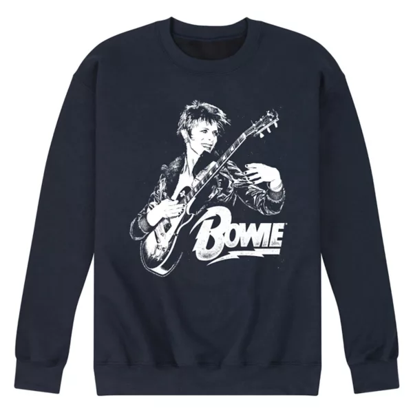 

Мужская флисовая толстовка в стиле панк David Bowie Licensed Character, синий