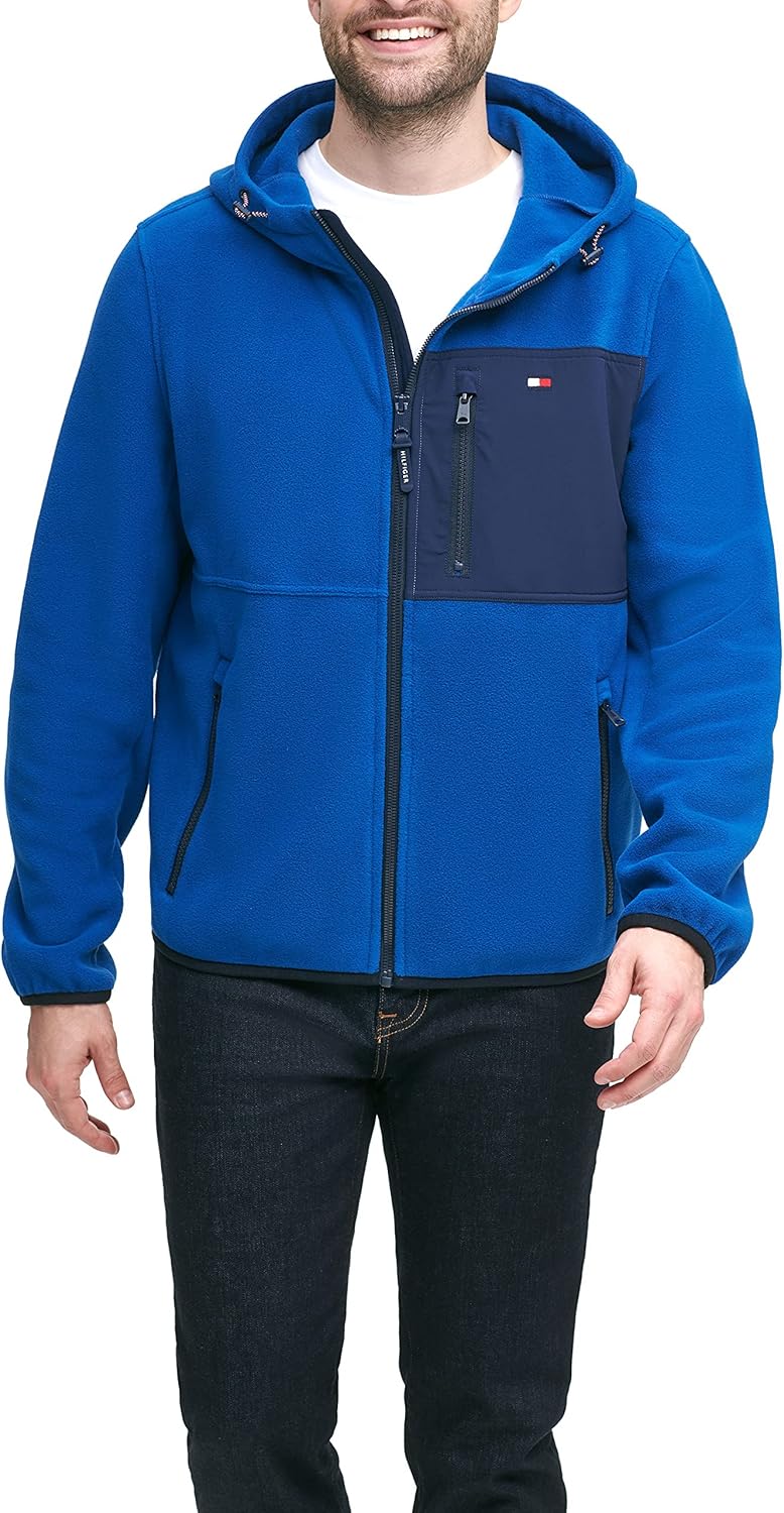 

Мужская флисовая куртка с капюшоном Tommy Hilfiger Performance, Royal Blue/Navy Mixed Media