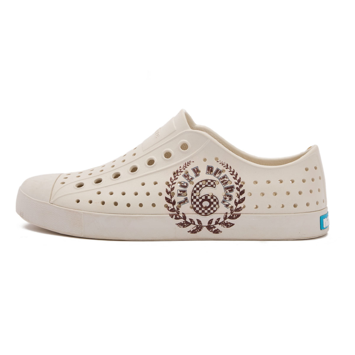 Jefferson Numbers Party Collection Clogs Unisex White Native Shoes, Tofu White | Lucky Numbers | Tofu White