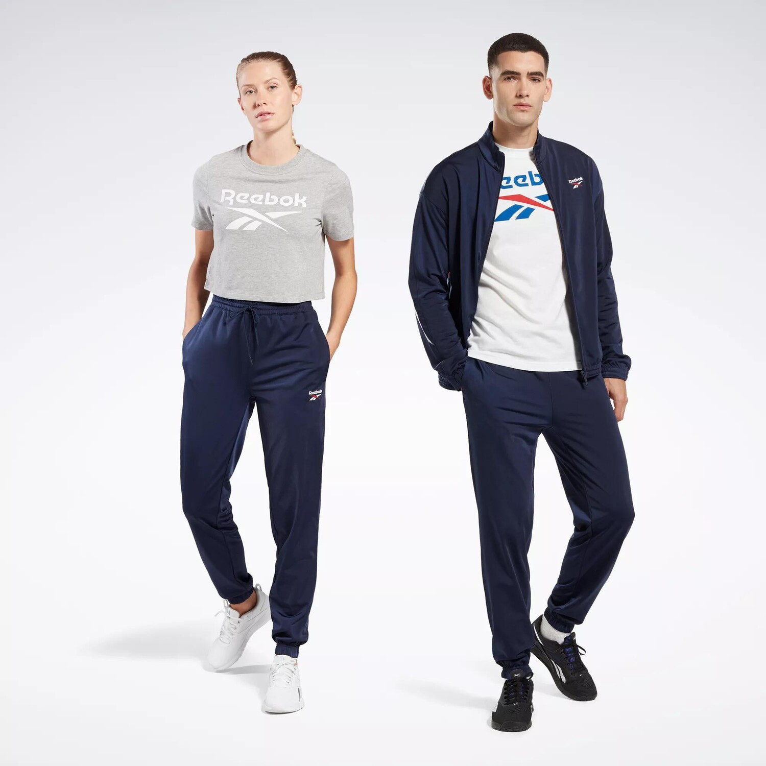 

Вязаные спортивные брюки Reebok Identity Vector, цвет Vector Navy