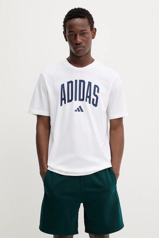 

Хлопковая футболка Collegiate Adidas, белый