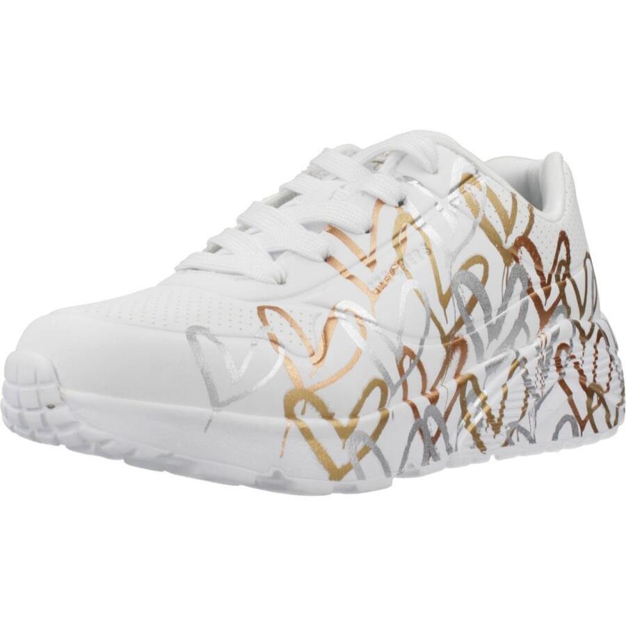 

Кроссовки Skechers модель Uno Lite - цвет металлик белый