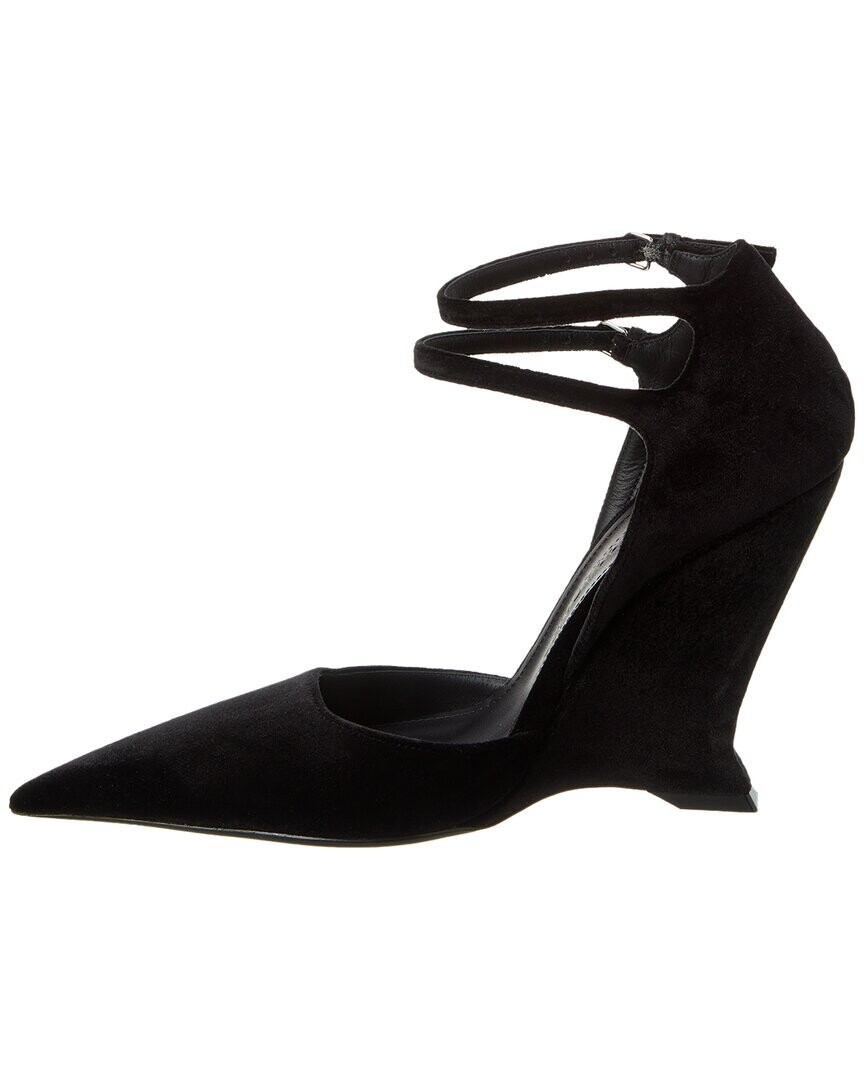

Бархатные туфли Ferragamo Vidy X5 Salvatore Ferragamo, черный