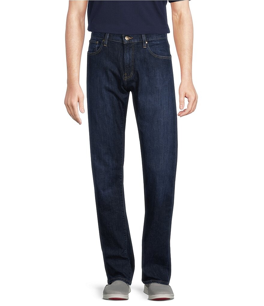 

Джинсы Cremieux Blue Label Madison классического кроя из темного денима, синий