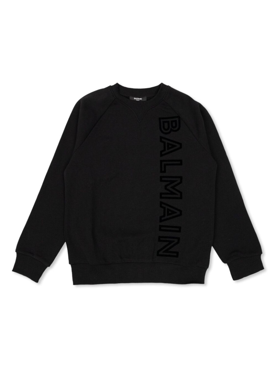 

Balmain Kids хлопковая толстовка с логотипом, черный