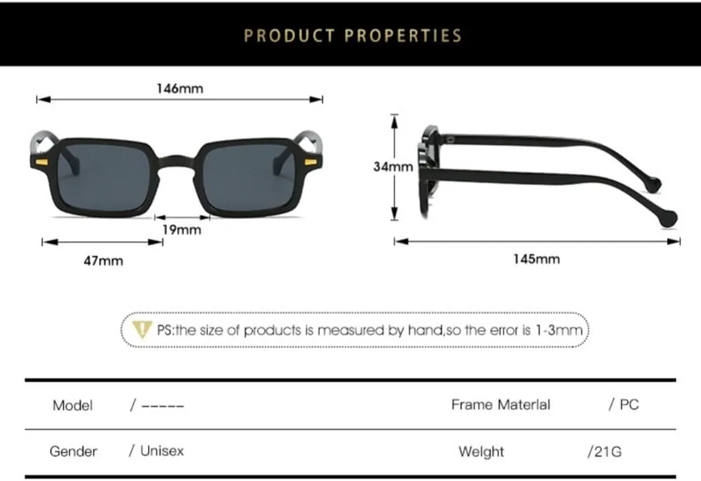 

Солнцезащитные очки прямоугольной формы для женщин, овальные, винтажные, квадратные, мужские и женские, с защитой от бликов и УФ-излучения UV400 UJNHGQ, C6