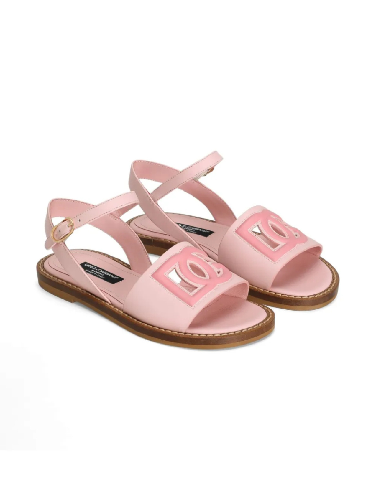 

Dolce & Gabbana Kids сандалии с логотипом, розовый