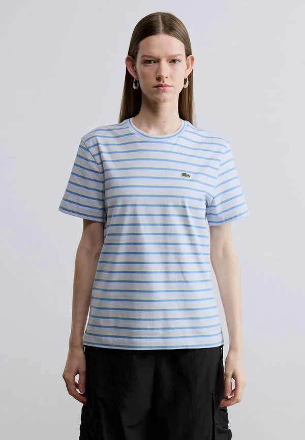 

Футболка с принтом Lacoste, Phoenix Blue/Turquin Blue/Yellow, Желтый, Футболка с принтом Lacoste, Phoenix Blue/Turquin Blue/Yellow