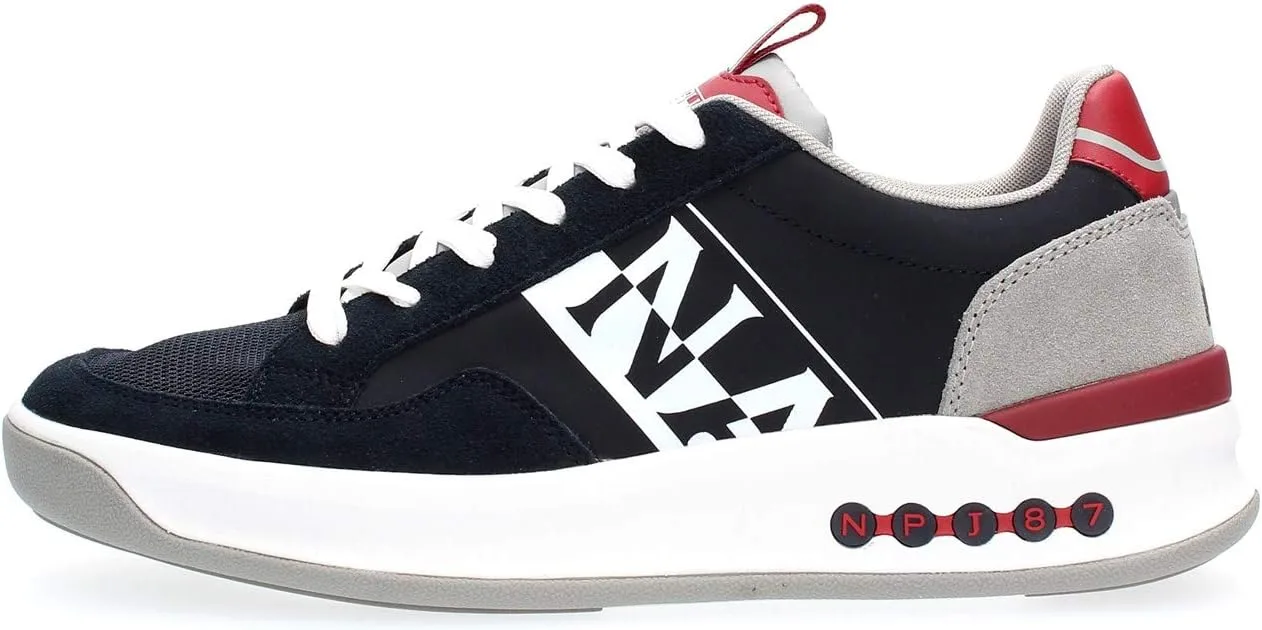 Кроссовки Napapijri Footwear NP0A4FK8 Egret для мужчин, белые с серым рисунком
